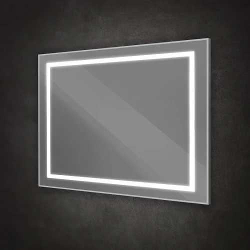 Зеркало BelBagno Kraft 100 SPC-KRAFT-1000-800-SENS-AL с подсветкой Сатин с сенсорным выключателем стекло