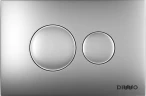 Комплект унитаза DIWO STWORKI Готланд S13401WH с сиденьем Микролифт с инсталляцией DIWO 4501 с клавишей смыва цвет Матовый хром