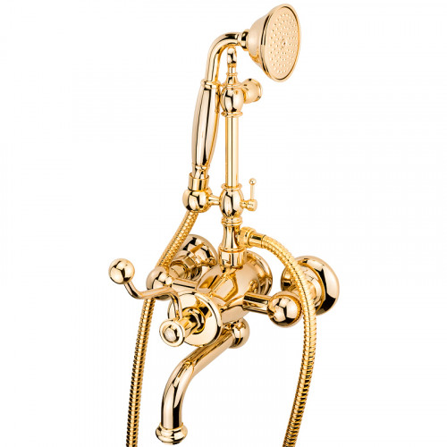 Смеситель для ванны Migliore Vivaldi 19544 Золото латунь на стену