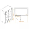 Душевая дверь RGW Stilvoll SV-004-B 140 353200414-24 профиль Черный стекло матовое
