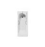 Чугунная ванна Vinsent Veron Concept 170x70 VCO1707042H/VH0015CH цвет Белый с дугообразными хромированнами ручками