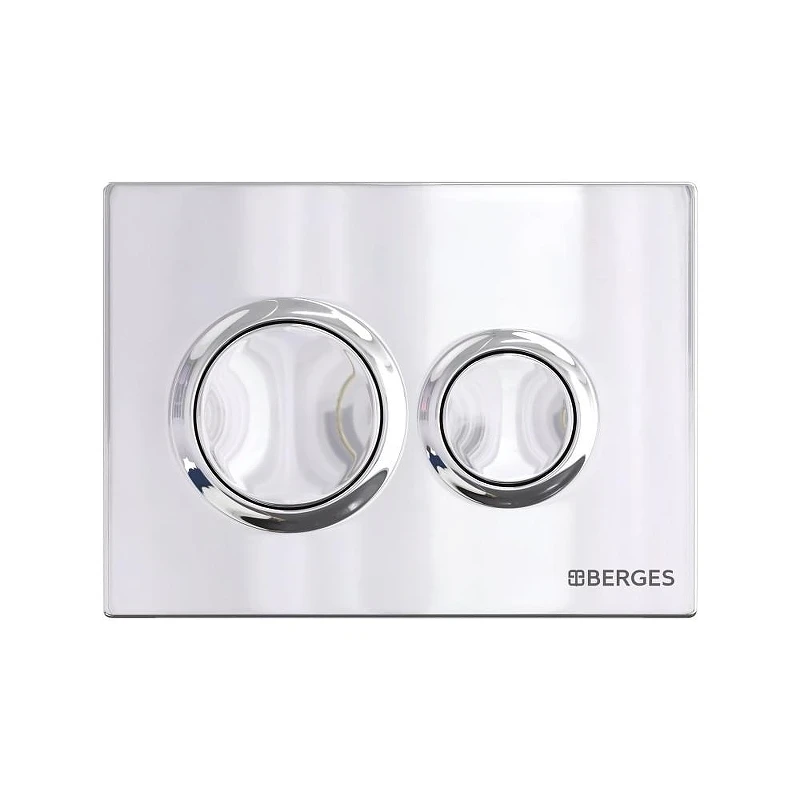 Комплект унитаза с инсталляцией Berges Okus 043389 цвет Белый с сиденьем Микролифт и клавишей смыва цвет Хром глянец