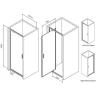 Душевая дверь AM.PM Gem 80 W90G-80-1P-BT профиль Черный матовый стекло прозрачное