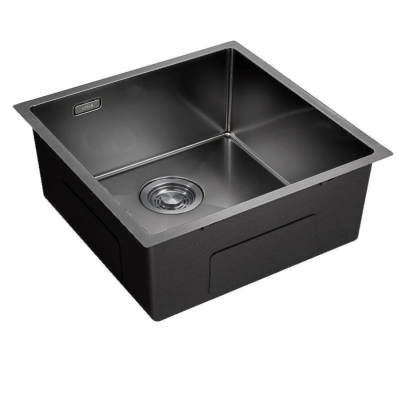 Кухонная мойка Emar PVD 44 EMB-131 PVD цвет Nano Dark