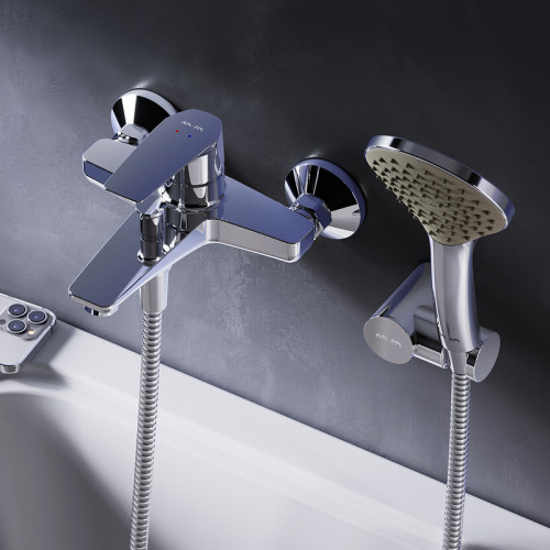 Смеситель для ванны AM.PM Gem F90A15000 Хром латунь на стену