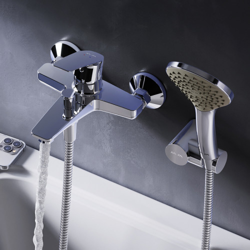 Смеситель для ванны AM.PM Gem F90A15000 Хром латунь на стену