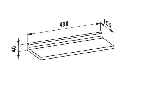 Полка Laufen Kartell by laufen 3.8533.0.083.000.1 Синия