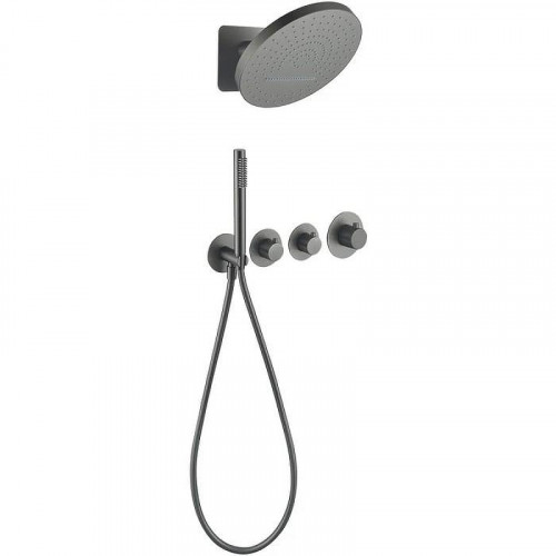 Душевая система Grocenberg GB5020BG с термостатом Графит