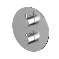 Смеситель для душа Whitecross Y brushed nickel 2-Y1236NIB с термостатом цвет Никель брашированный