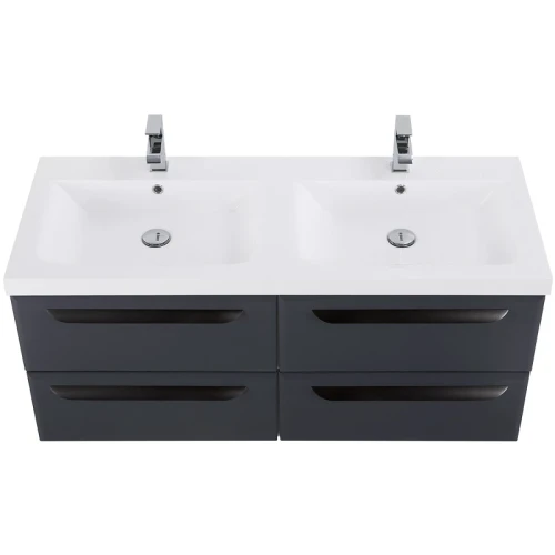 Тумба под раковину Cezares Eco 120 ECO-1200-4C-SO-2-GR-P подвесная Grafito МДФ / ЛДСП