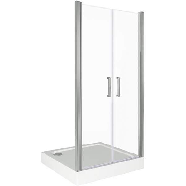 Душевая дверь в нишу Good Door Fantasy SD-90-C-CH 90 профиль Хром стекло прозрачное