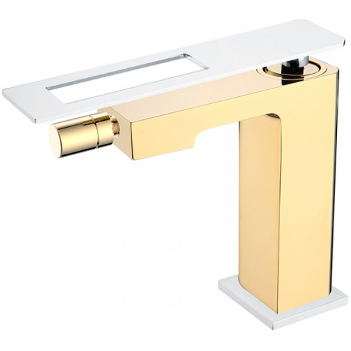 Смеситель для биде Boheme Q 146-GCR Золото Хром латунь