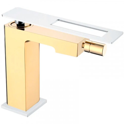 Смеситель для биде Boheme Q 146-GCR Золото Хром латунь