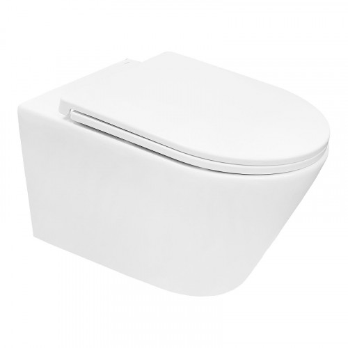 Унитаз Azario Nove Торнадо AZ-9312T подвесной цвет Белый с сиденьем Микролифт