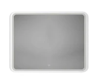 Зеркало Art&Max Genova 90 AM-Gen-900-800-DS-F-White с подсветкой цвет Белый с сенсорным выключателем
