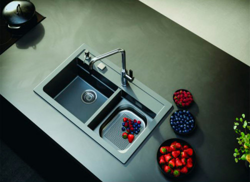 Кухонная мойка Alveus Granital Atrox 50 Arctic G11 790x500 1131997 Белая искусственный камень (литьевой мрамор) встраиваемая сверху, встраиваемая снизу