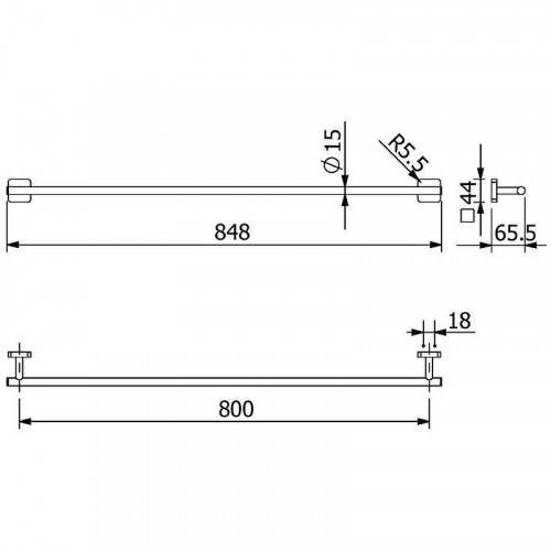 Полотенцедержатель Kludi Vela S 2596153 Белый матовый