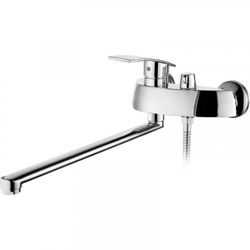 Смеситель для ванны Ростовская Мануфактура Сантехники Boou B8213-46F универсальный Хром латунь на стену