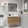 Тумба под раковину Art&Max Family M 75 Family-M-750-2C-SO-HG подвесная цвет Дуб Харбор золотой