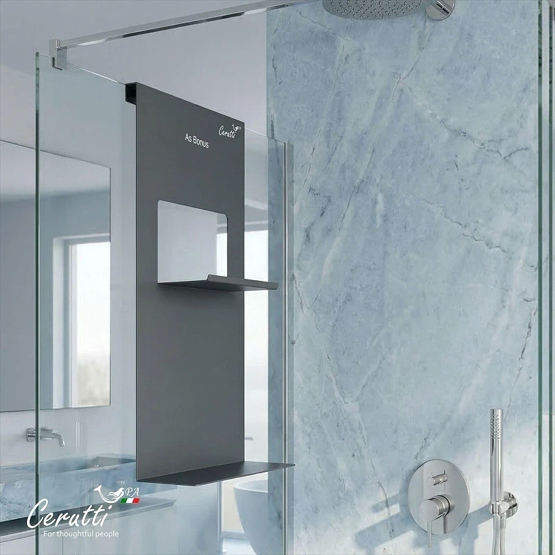 Металлическая полка Ceruttispa ALLESA GG 11487 цвет Графит