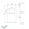 Металлическая полка Ceruttispa ALLESA GG 11487 цвет Графит