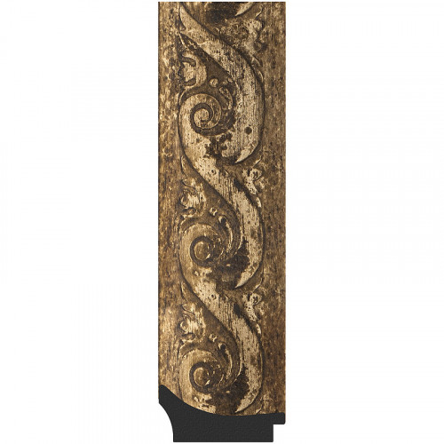 Зеркало Evoform Exclusive-G 106х106 BY 4442 с гравировкой в багетной раме - Фреска 84 мм стекло