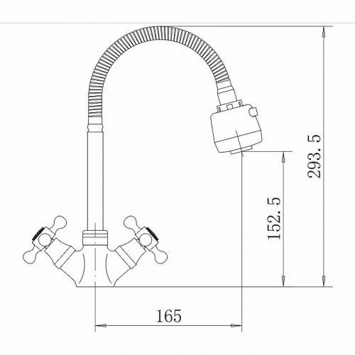 Смеситель для кухни Fashun A4319 цвет Хром