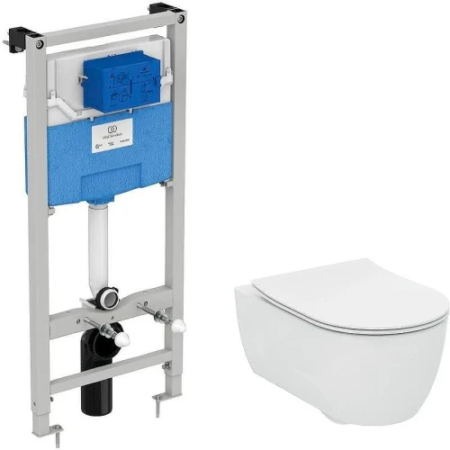 Унитаз с инсталляцией Ideal Standard Blend Сurve M520801 с сиденьем Микролифт