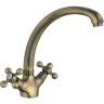 Кухонная мойка Mixline Pro 50 550549 цвет Бронза со смесителем Haiba HB4219-4 Бронза