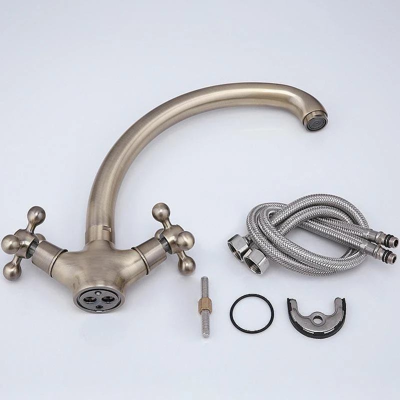 Кухонная мойка Mixline Pro 50 550549 цвет Бронза со смесителем Haiba HB4219-4 Бронза