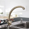 Кухонная мойка Mixline Pro 50 550549 цвет Бронза со смесителем Haiba HB4219-4 Бронза