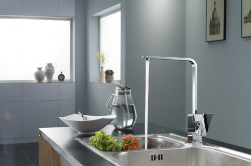 Смеситель для кухни Aquatek Либра AQ1680CR Хром латунь