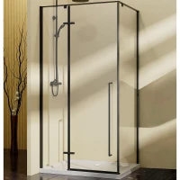Душевой уголок Vincea Slim-N 100x90 VSR-5SN9010CLB профиль Черный стекло прозрачное