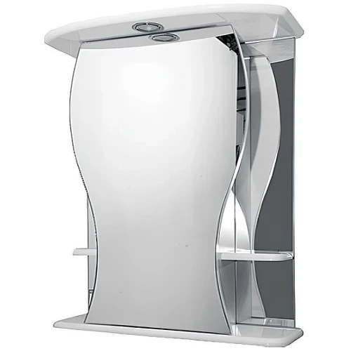 Зеркальный шкаф Misty Карина 60 L Э-Крн02060-01СвЛ с подсветкой Белый