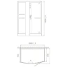 Душевая кабина Orans SR-89102LS Black LH 150x100 L 89102LBLH с паром и гидромассажем