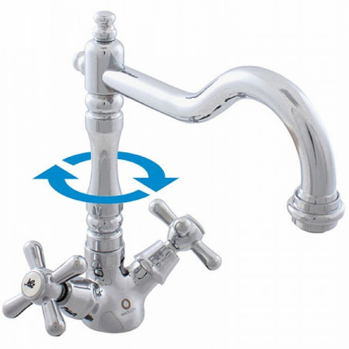 Смеситель для раковины Rav Slezak Morava retro MK120.5/8 Хром латунь