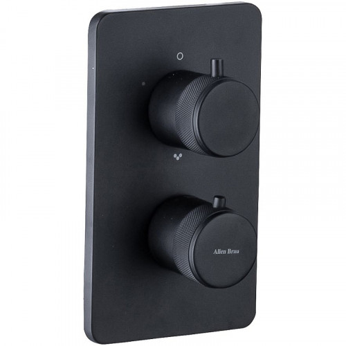 Смеситель для душа Allen Brau Priority 5.31314-31 с термостатом Черный матовый латунь встраиваемый