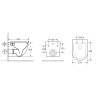 Комплект унитаза WeltWasser Merzbach 043 GL-WT 10000009939 с инсталляцией Berges Novum L5 040215 с сиденьем Микролифт и Черной матовой клавишей смыва фаянс подвесной