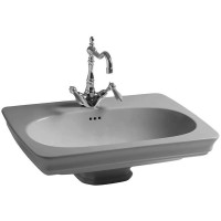 Раковина Artceram Civitas 68 CIL001 34 00 Серая фарфор подвесная