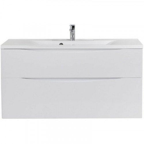 Тумба под раковину BelBagno Marino 120 MARINO-H60-1200-2C-SO-BL-P подвесная Bianco Lucido МДФ / ЛДСП