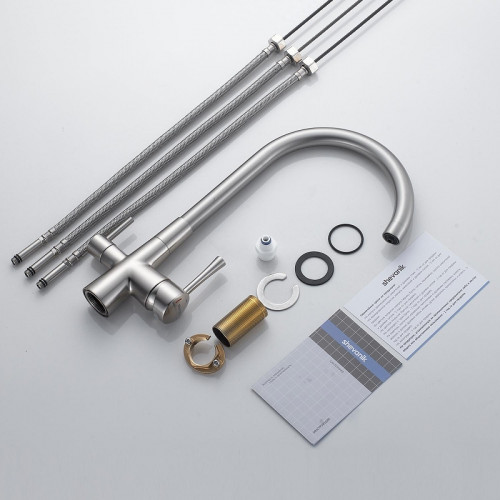 Смеситель для кухни Shevanik S428L цвет Сатин