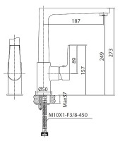 Смеситель для кухни Creavit Sharp SR8500S цвет Черный матовый