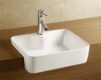 Раковина WeltWasser Deilbach 4014 48 10000003887 Белый глянец фаянс полувстраиваемая