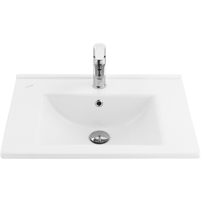 Раковина Creavit Su 60 SU060-00CB00E-0000 Белый фарфор подвесная, полувстраиваемая