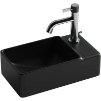 Раковина Ceramicanova Element 40 CN5045MB Черная матовая фарфор подвесная
