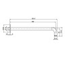 Кронштейн для верхнего душа Fima Carlo Frattini Spillo Steel F2945INOX цвет Нержавеющая сталь