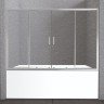 Шторка на ванну BelBagno Unique VF-2 180 UNIQUE-VF-2-150/180-140-P-Cr профиль Хром стекло рифленое
