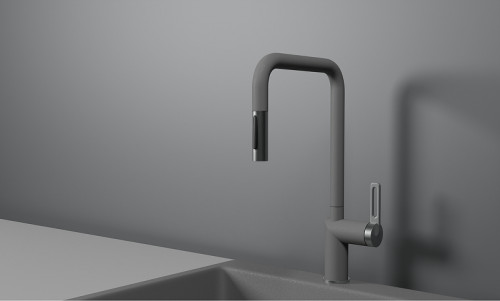 Смеситель для кухни Granula 8173 цвет Алюминиум