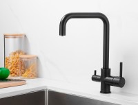 Смеситель для кухни Belz B802 B76802-7 Черный латунь