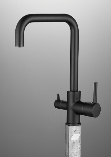 Смеситель для кухни Belz B802 B76802-7 Черный латунь